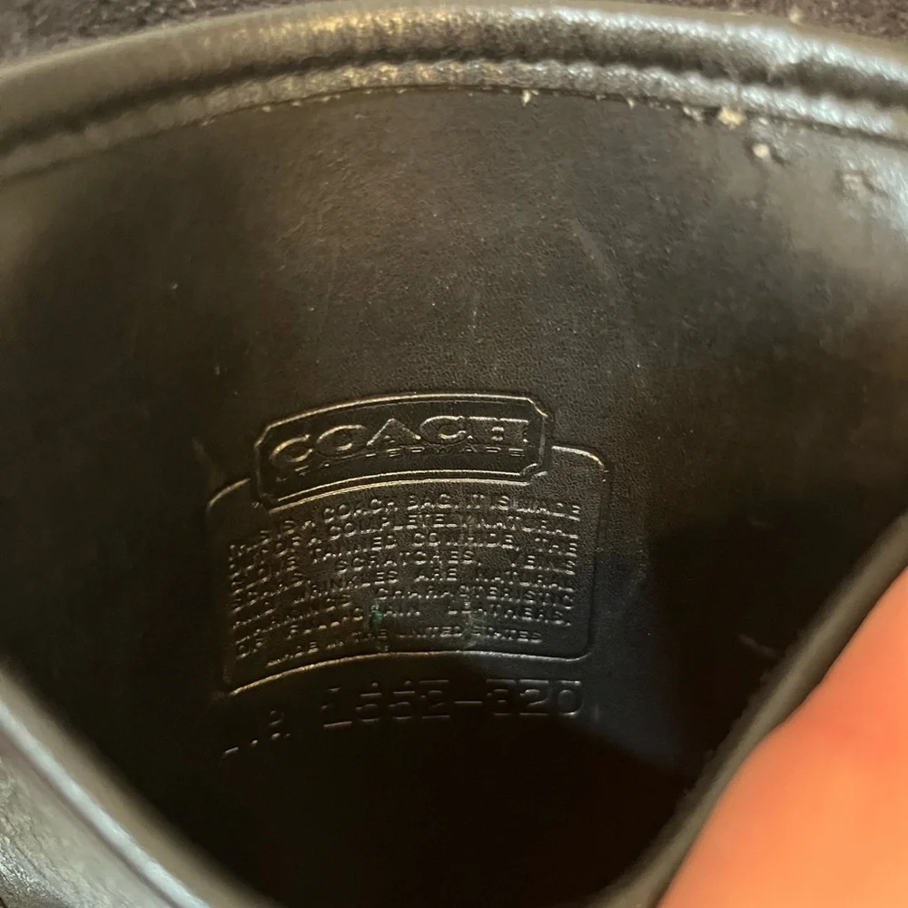 SOLD Coach Scooter Crossbody Bag Black Leather 9893 Used Condition - Picture 10 of 14